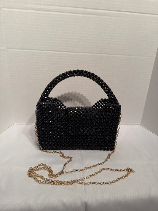 Black Beaded Purse