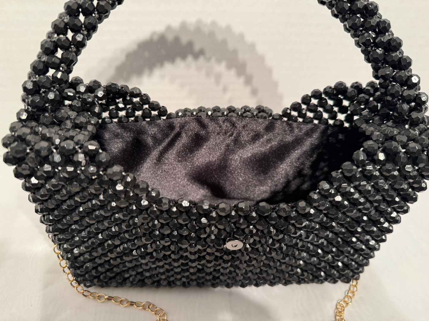 Black Beaded Purse