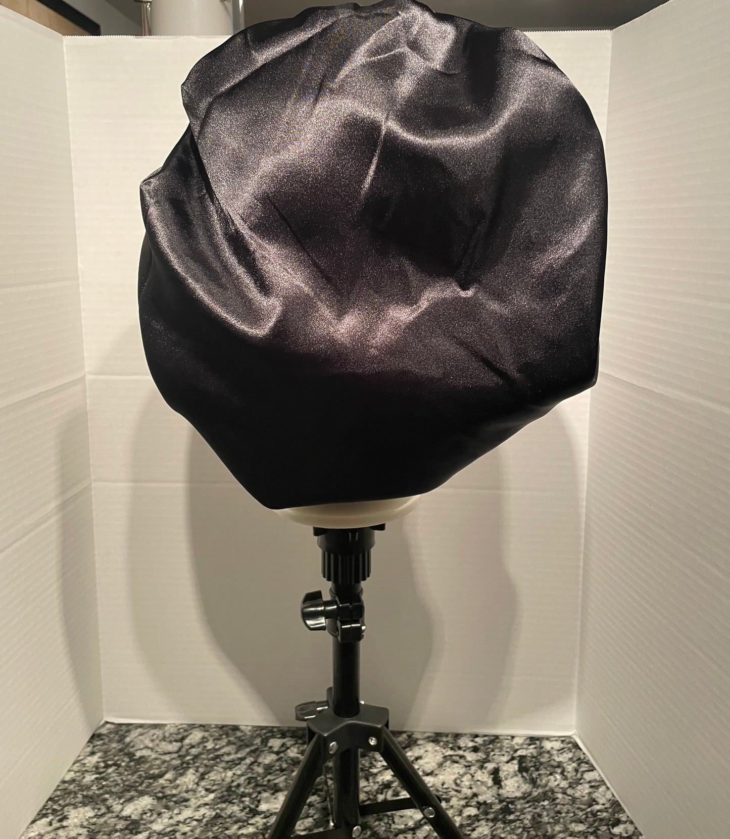 Hot Pink Zebra/Black Reversible Satin Bonnet